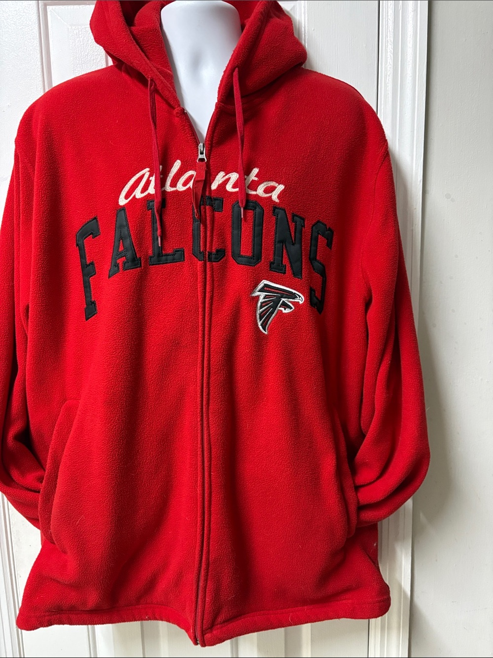 NFL Red Atlanta Falcons Full-Zip Fleece Hoodie